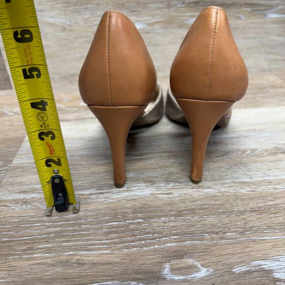 Franco Sarto Women's Arrow Pumps Platinum Metallic Size 9.5 M - Picture 3 of 7